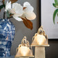 A&B Home 8" x 15" Bundle of 23 Gold Pedestal Base Ice Mountain Table Lamp