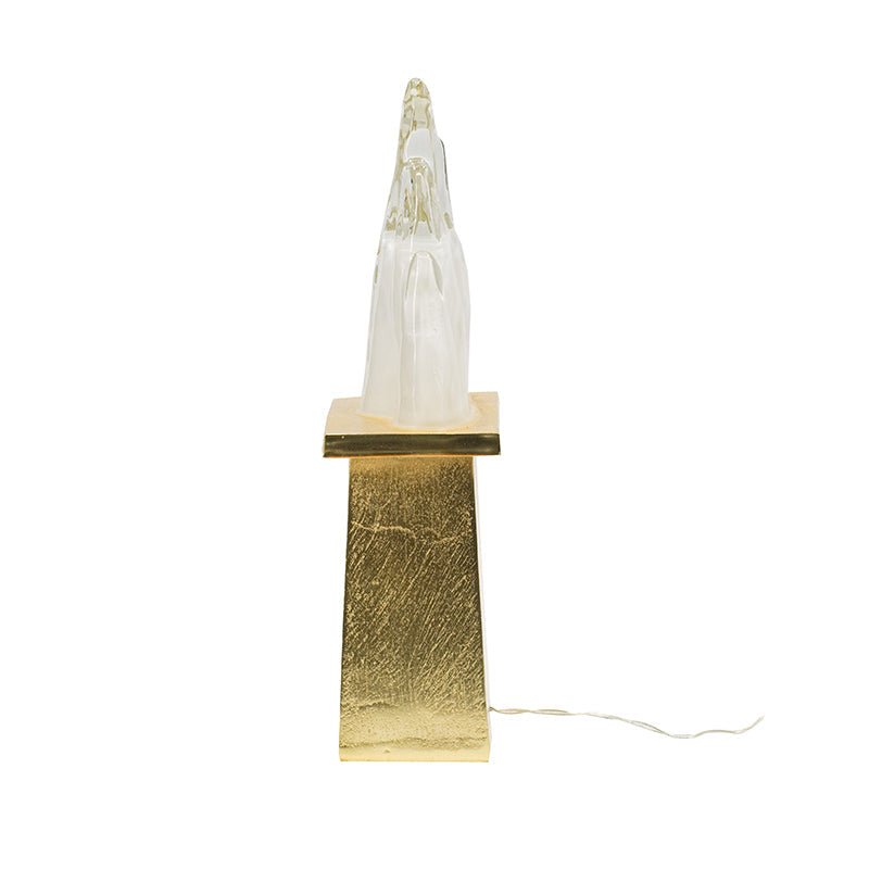A&B Home 8" x 15" Bundle of 23 Gold Pedestal Base Ice Mountain Table Lamp