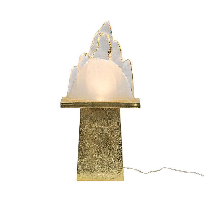 A&B Home 8" x 15" Bundle of 23 Gold Pedestal Base Ice Mountain Table Lamp