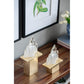 A&B Home 8" x 15" Bundle of 23 Gold Pedestal Base Ice Mountain Table Lamp