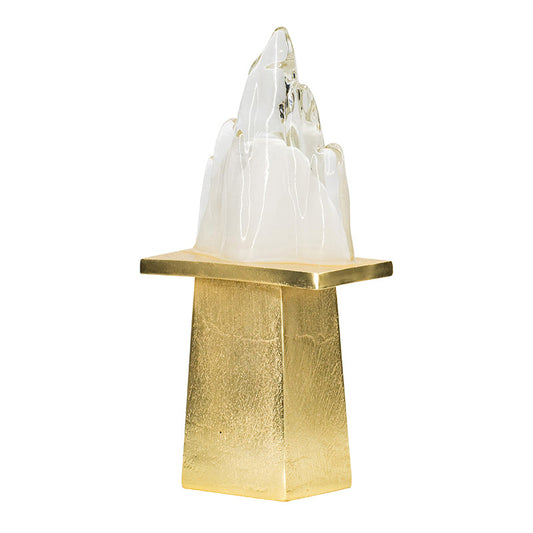A&B Home 8" x 15" Bundle of 23 Gold Pedestal Base Ice Mountain Table Lamp