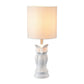 A&B Home 8" x 19" Bundle of 25 White Ceramic Owl-Shaped Design Table Lamp