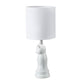 A&B Home 8" x 19" Bundle of 25 White Ceramic Owl-Shaped Design Table Lamp