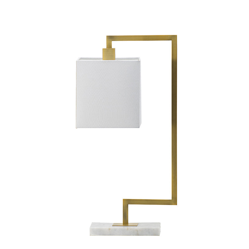 A&B Home 9" x 25" Bundle of 15 White Marble Base With Gold Dual-Bend Arm Design Table Lamp