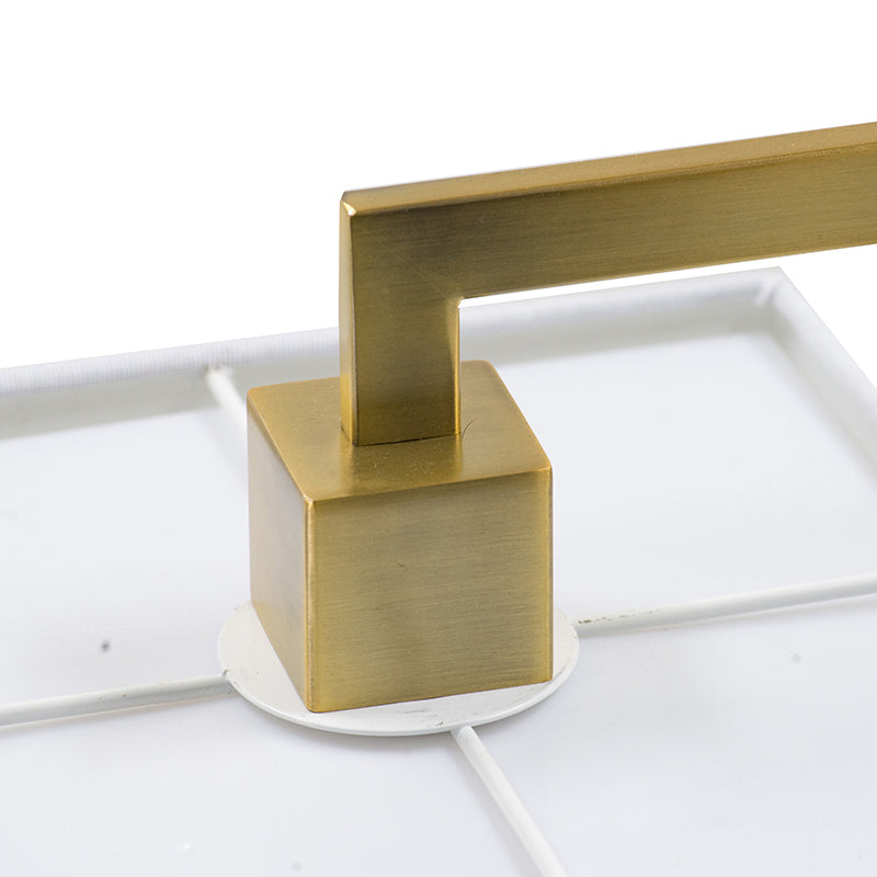 A&B Home 9" x 25" Bundle of 15 White Marble Base With Gold Dual-Bend Arm Design Table Lamp