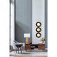 A&B Home 9" x 30" Bundle of 8 Gold Metal With Crystal Base and White Rectangular Shade
