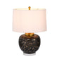 A&B Home Amir 16" x 22" Bundle of 7 Black and Gold Glass Table Lamp