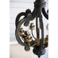 A&B Home Baroda 6-Light Bundle of 4 Chandelier in Antique Black Finish