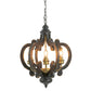 A&B Home Baroda 6-Light Bundle of 4 Chandelier in Antique Black Finish