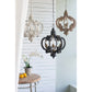 A&B Home Baroda 6-Light Bundle of 4 Chandelier in Antique Natural Finish