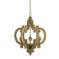 A&B Home Baroda 6-Light Bundle of 4 Chandelier in Antique Natural Finish