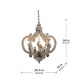 A&B Home Baroda 6-Light Bundle of 4 Chandelier in Antique White Finish