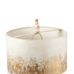 A&B Home Bellamy 14" x 32" Traditional Base With Charcoal Body and Gold Glitter Shade