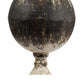 A&B Home Bellamy 14" x 32" Traditional Base With Charcoal Body and Gold Glitter Shade