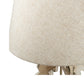 A&B Home Bellamy 16" x 30" Antique White Table Lamp