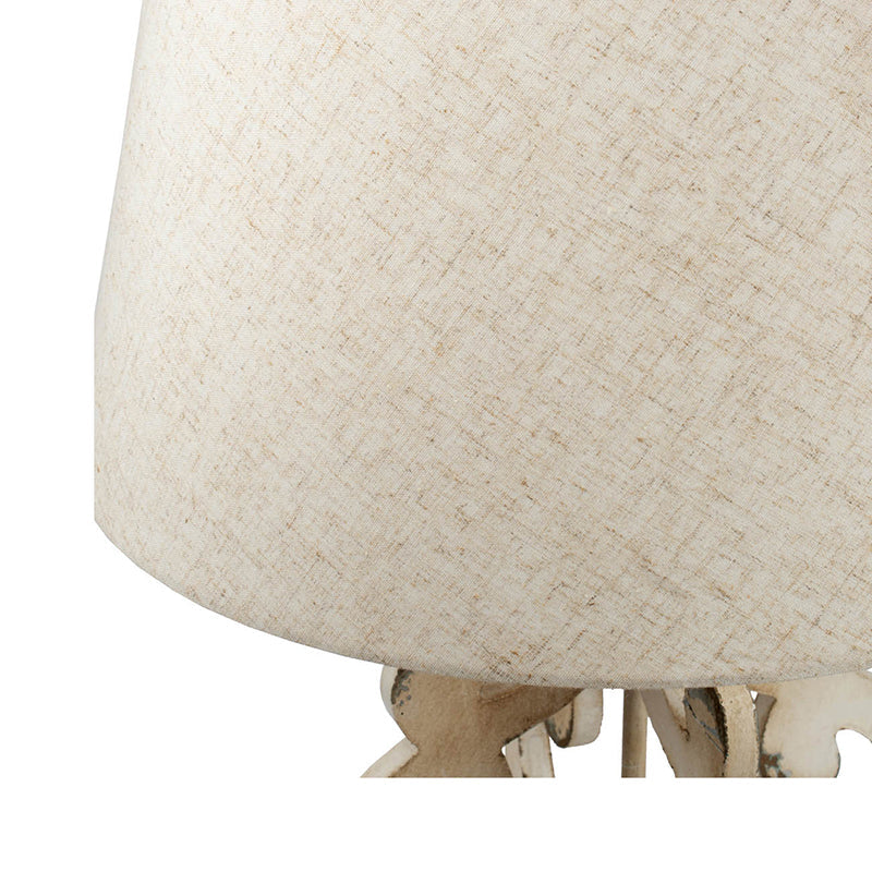 A&B Home Bellamy 16" x 30" Antique White Table Lamp
