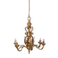 A&B Home Bundle of 10 24" x 25" 6-Light Vintage Style Gold Metal Chandelier