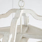 A&B Home Bundle of 10 Bellamy 16" x 29" 4-Light White Streetlight Chandelier