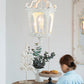 A&B Home Bundle of 10 Bellamy 16" x 29" 4-Light White Streetlight Chandelier