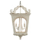 A&B Home Bundle of 10 Bellamy 16" x 29" 4-Light White Streetlight Chandelier