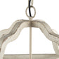 A&B Home Bundle of 10 Bellamy 16" x 29" 4-Light White Streetlight Chandelier