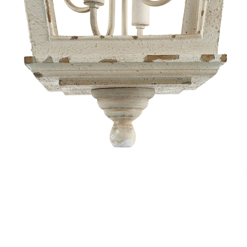 A&B Home Bundle of 10 Bellamy 16" x 29" 4-Light White Streetlight Chandelier