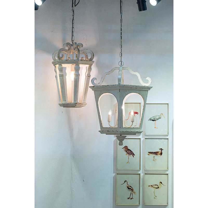 A&B Home Bundle of 10 Bellamy 16" x 29" 4-Light White Streetlight Chandelier