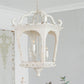 A&B Home Bundle of 10 Bellamy 16" x 29" 4-Light White Streetlight Chandelier