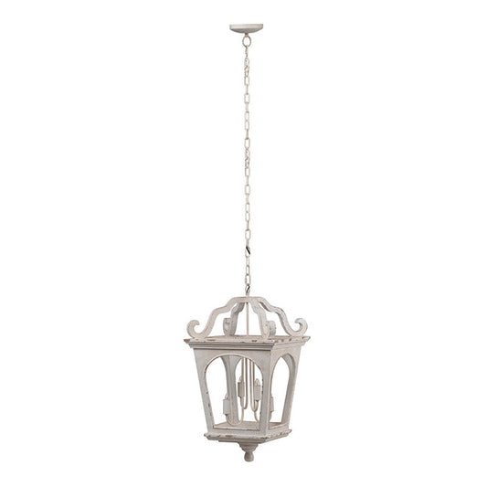 A&B Home Bundle of 10 Bellamy 16" x 29" 4-Light White Streetlight Chandelier
