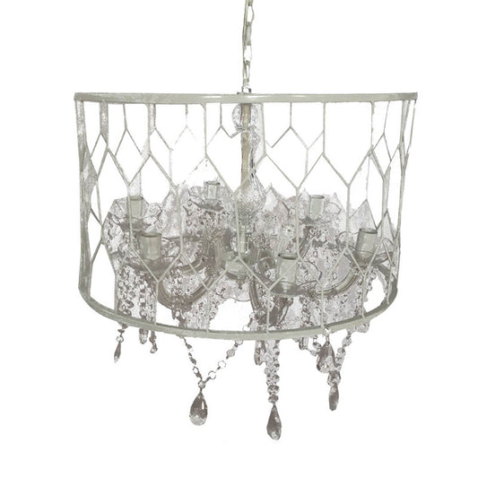 A&B Home Bundle of 11 20" x 15" White and Clear Chandelier
