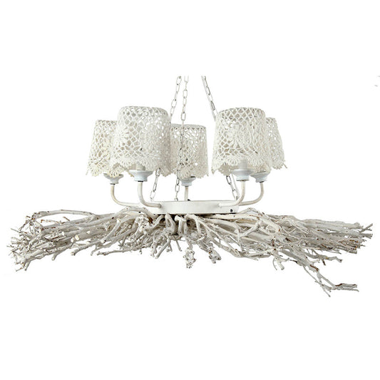 A&B Home Bundle of 11 37" x 12" White and Tree Branch Chandelier