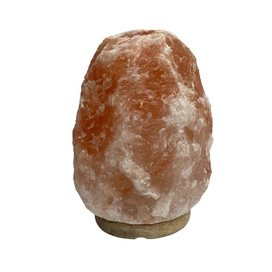 A&B Home Bundle of 115 6" x 9" Pink Himalayan Salt and Wooden Base Table Lamp