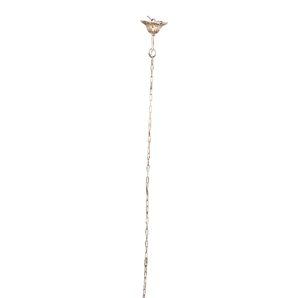 A&B Home Bundle of 12 Donalt 17" x 31" 3-Light Crowned Distressed Gold and White Chandelier