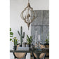 A&B Home Bundle of 12 Donalt 17" x 31" 3-Light Crowned Distressed Gold and White Chandelier