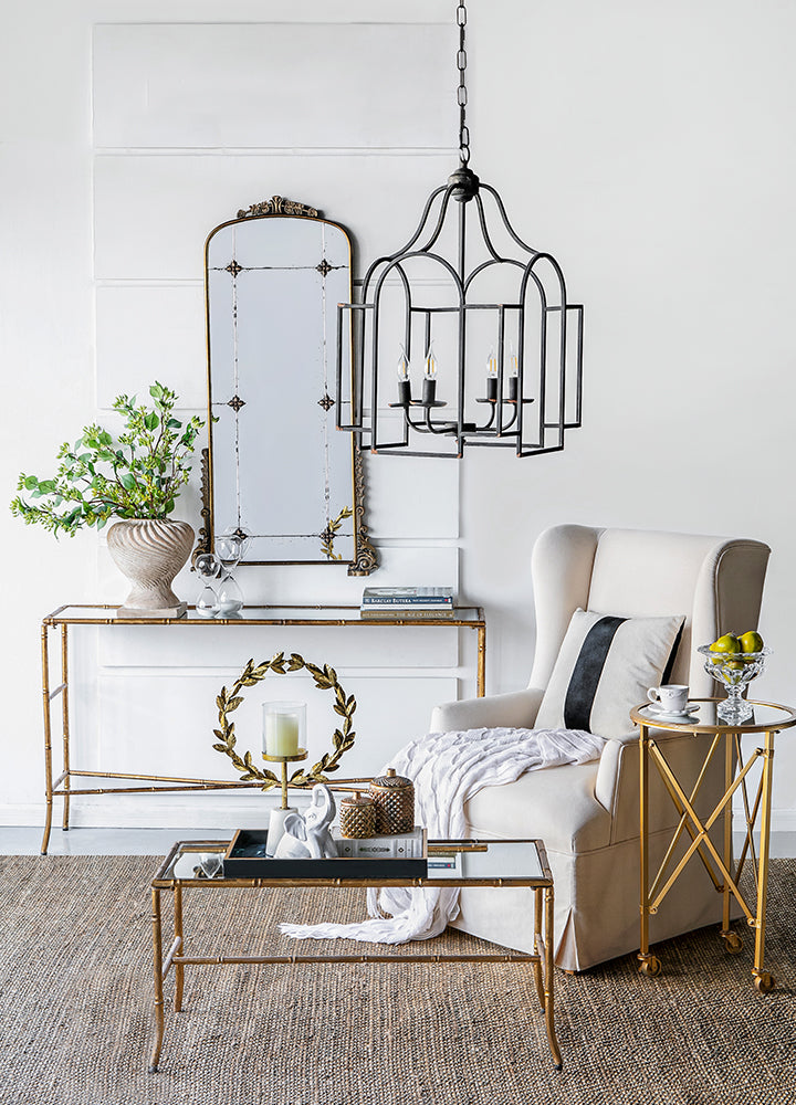 A&B Home Bundle of 12 Malin 17" x 29" Antique Black Chandelier