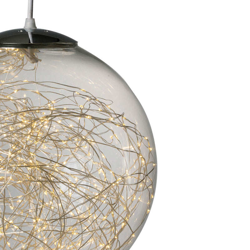 A&B Home Bundle of 13 12" x 49" 1-Light Clear Globe Chandelier