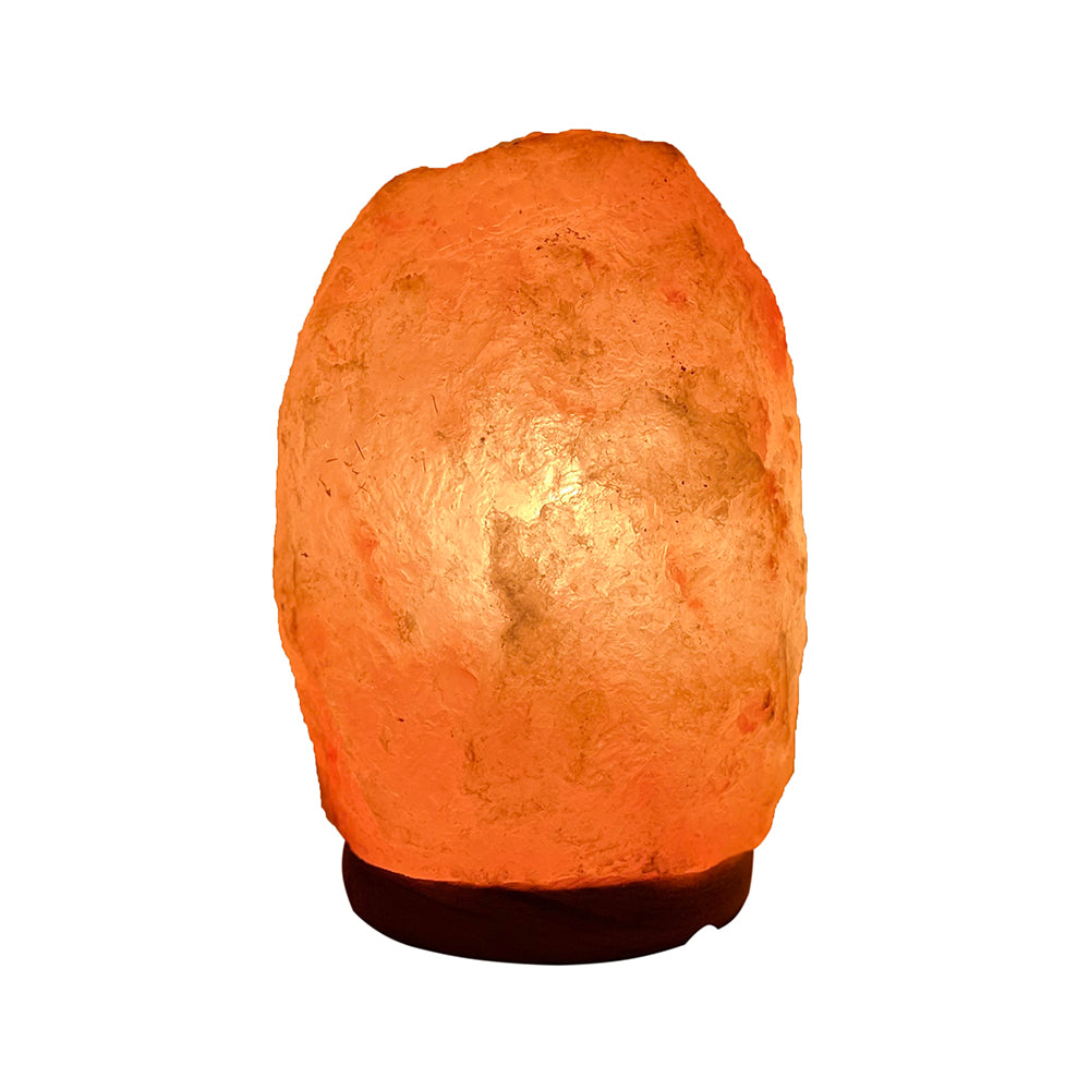 A&B Home Bundle of 130 5" x 8" Pink Himalayan Salt and Wooden Base Table Lamp
