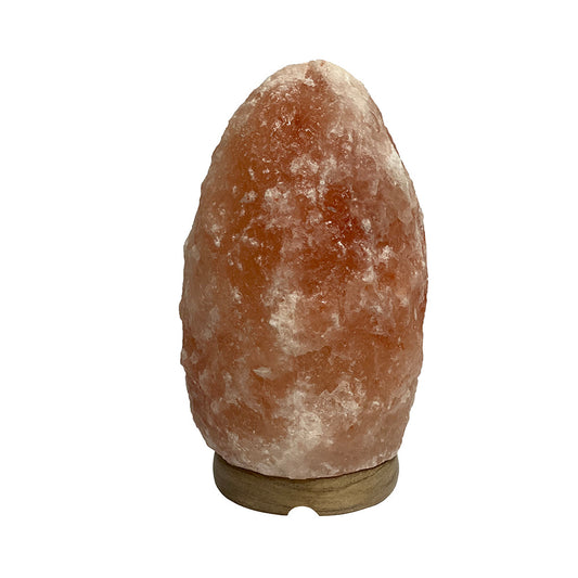 A&B Home Bundle of 149 5" x 8" Pink Himalayan Salt and Wooden Base Table Lamp