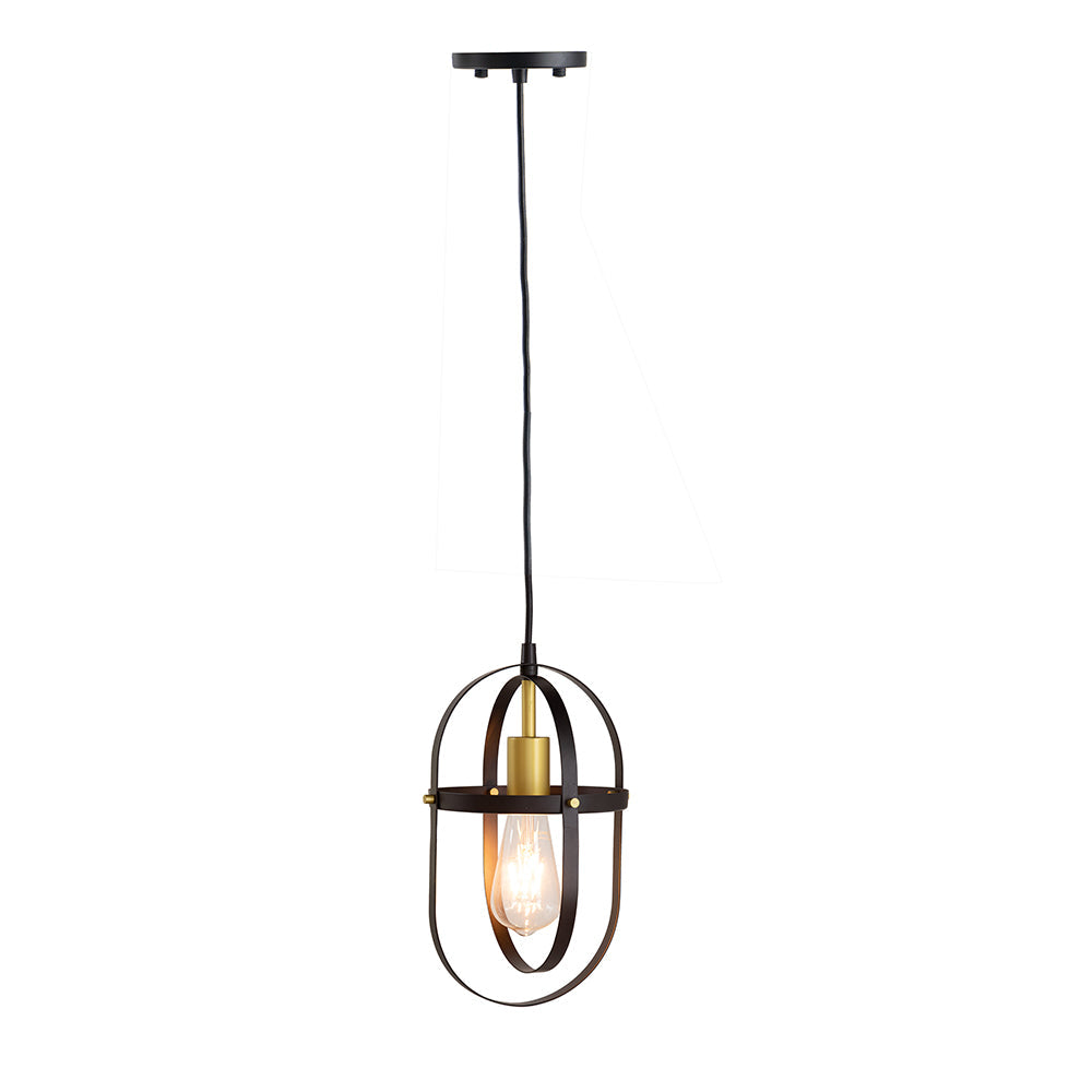 A&B Home Bundle of 16 Rosario 8" x 13" 1-Light Black Metal Frame With Gold Accent Pendant Lighting