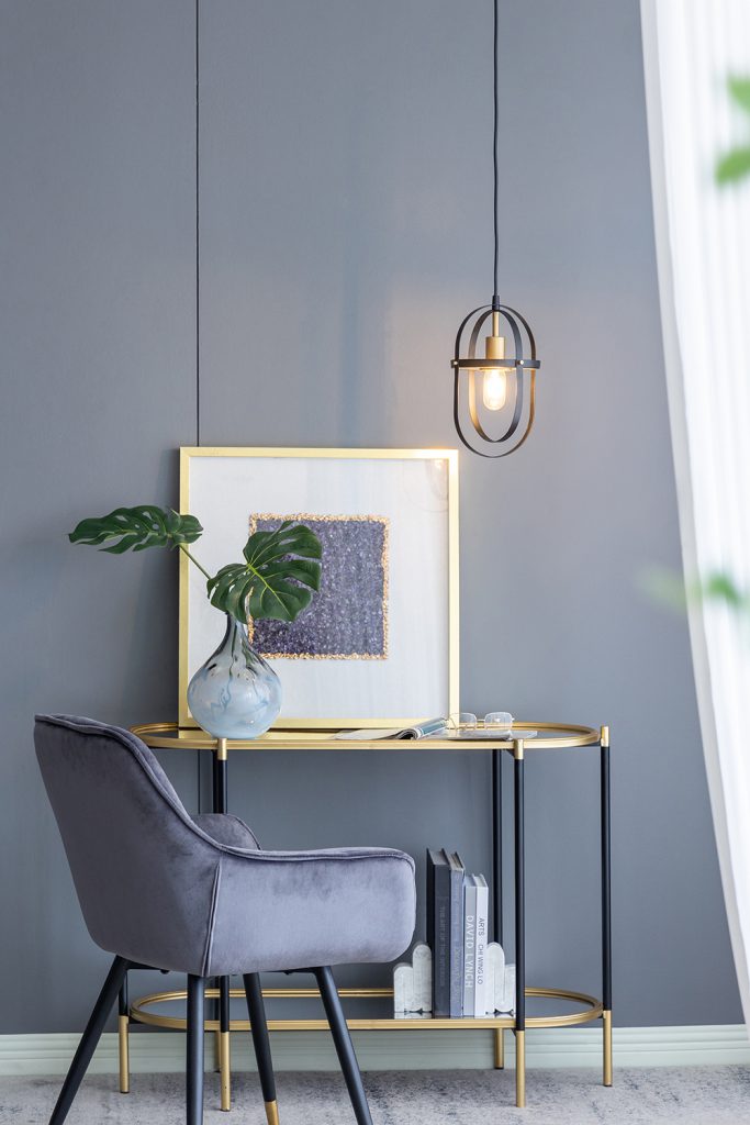 A&B Home Bundle of 16 Rosario 8" x 13" 1-Light Black Metal Frame With Gold Accent Pendant Lighting