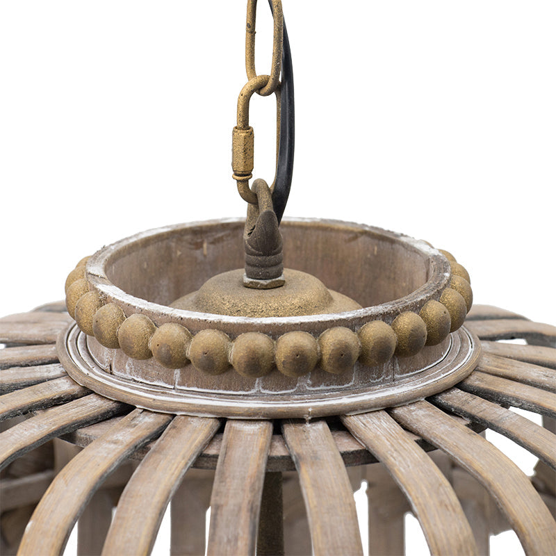 A&B Home Bundle of 17 12" x 18" Bamboo Wood Chandelier