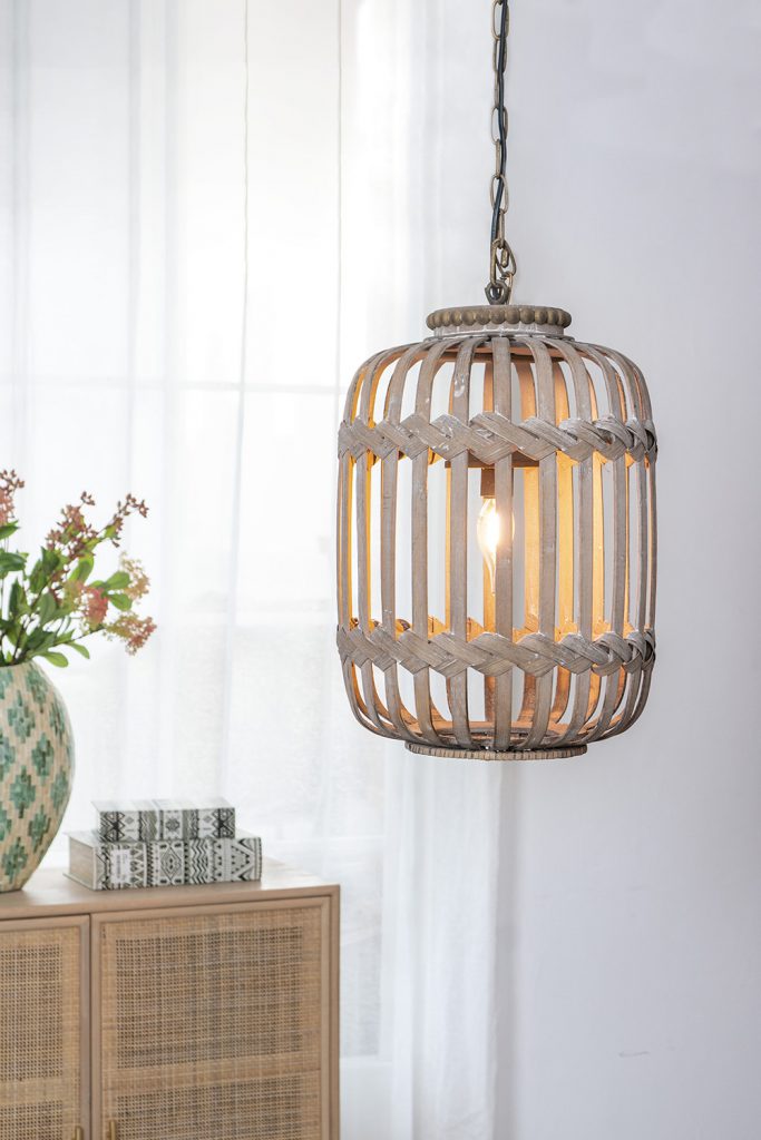 A&B Home Bundle of 17 12" x 18" Bamboo Wood Chandelier