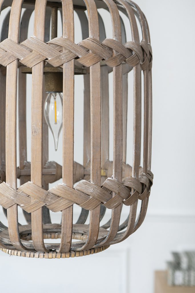 A&B Home Bundle of 17 12" x 18" Bamboo Wood Chandelier
