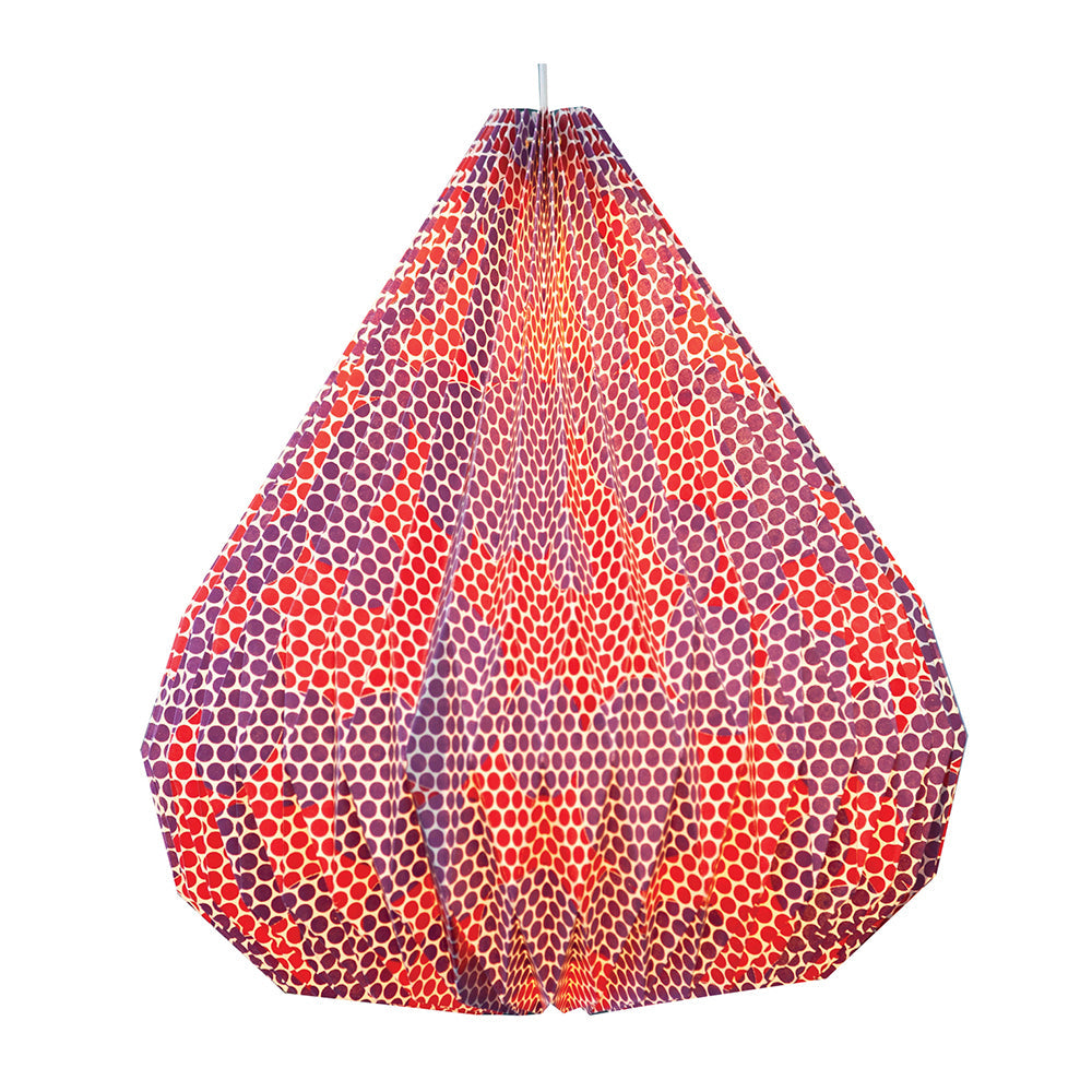 A&B Home Bundle of 17 Anyu 17" x 19" Honeycomb-Shaped Red Chandelier