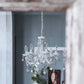 A&B Home Bundle of 18 19" x 20" White and Beads Chandelier