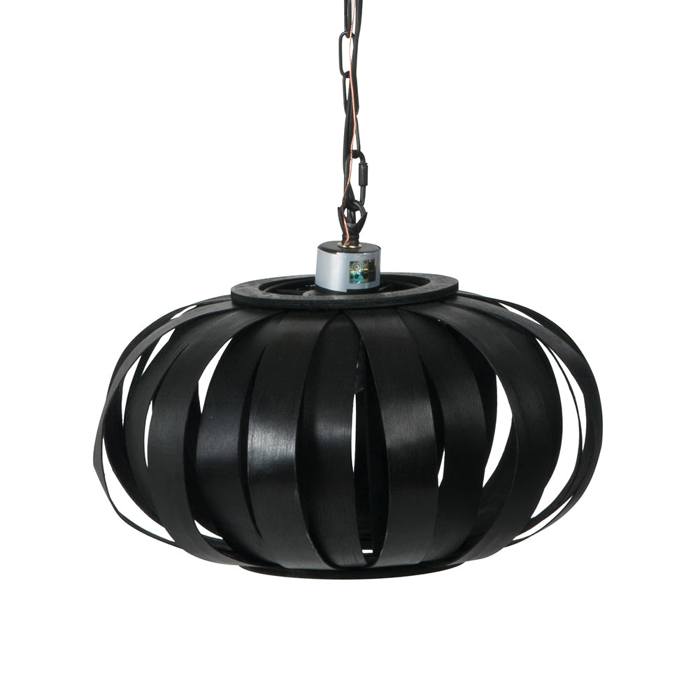 A&B Home Bundle of 19 14" x 8" 1-Light Round Silky Black Bamboo Chandelier