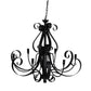 A&B Home Bundle of 2 39" x 33" Black Chandelier