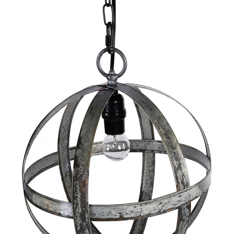 A&B Home Bundle of 20 Ordway 12" x 14" 1-Light Antique Black Iron Sphere Chandelier