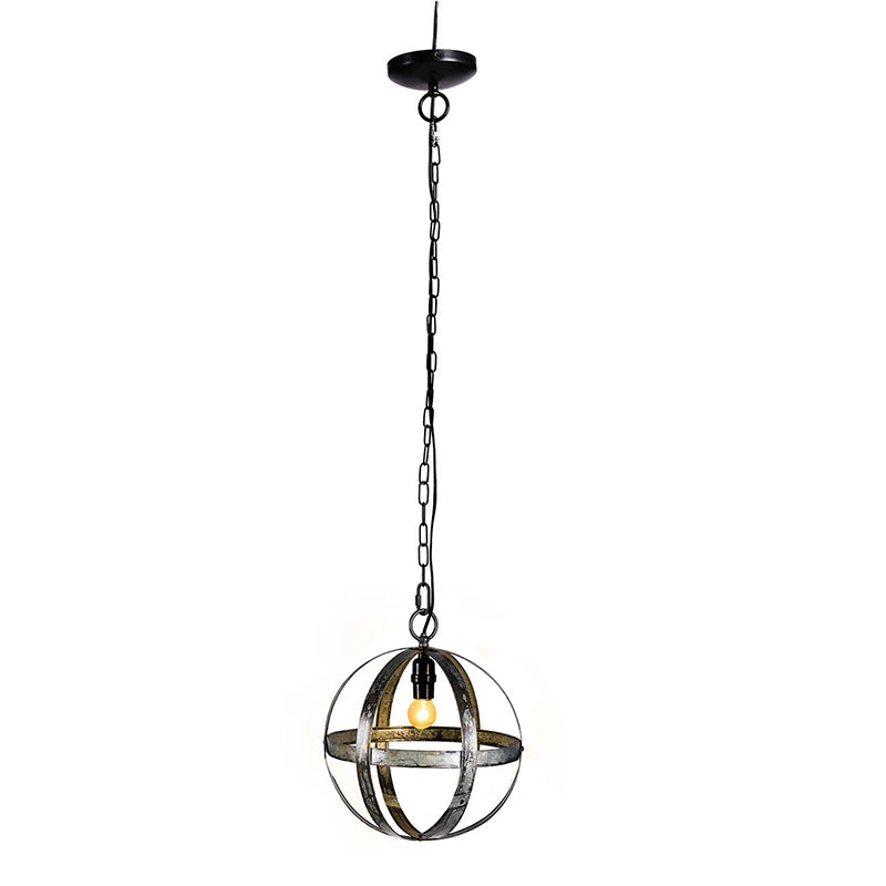 A&B Home Bundle of 20 Ordway 12" x 14" 1-Light Antique Black Iron Sphere Chandelier