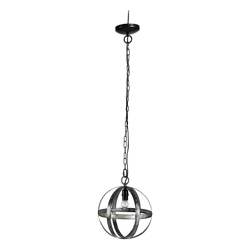 A&B Home Bundle of 20 Ordway 12" x 14" 1-Light Antique Black Iron Sphere Chandelier